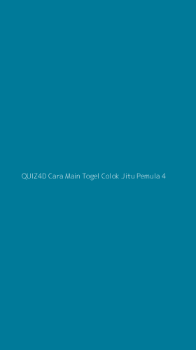 Tampilan Antarmuka Aplikasi Quiz4d Cara Main Togel Colok Jitu Pemula - 4
