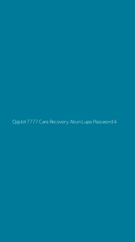 Tampilan Antarmuka Aplikasi Qqslot7777 Cara Recovery Akun Lupa Password - 4