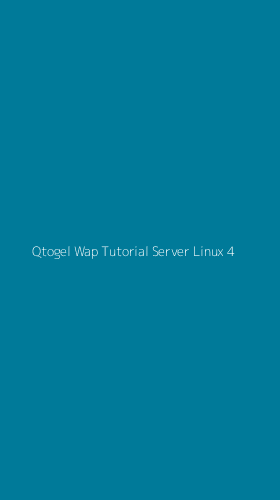 Tampilan Antarmuka Aplikasi Qtogel Wap Tutorial Server Linux - 4