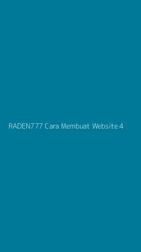 Tampilan Antarmuka Aplikasi Raden777 Cara Membuat Website - 4