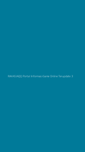 Tampilan Antarmuka Aplikasi Rahasiaqq Portal Informasi Game Online Terupdate - 3