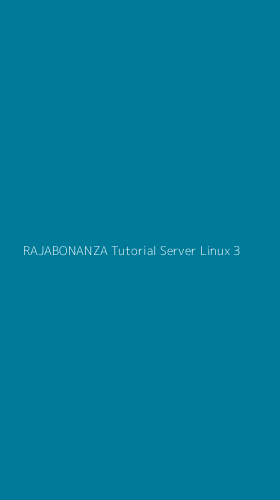 Tampilan Antarmuka Aplikasi Rajabonanza Tutorial Server Linux - 3