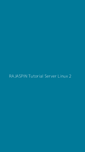 Tampilan Antarmuka Aplikasi Rajaspin Tutorial Server Linux - 2