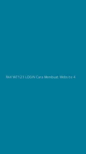 Tampilan Antarmuka Aplikasi Rakyat123 Login Cara Membuat Website - 4