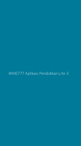 Tampilan Antarmuka Aplikasi Rans777 Aplikasi Pendidikan Lite - 3