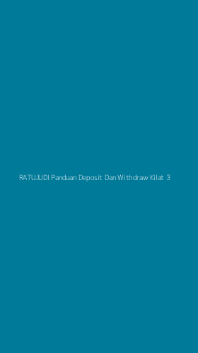 Tampilan Antarmuka Aplikasi Ratujudi Panduan Deposit Dan Withdraw Kilat - 3