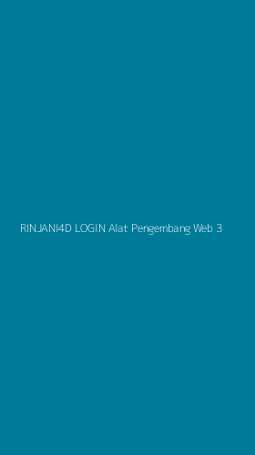 Tampilan Antarmuka Aplikasi Rinjani4d Login Alat Pengembang Web - 3