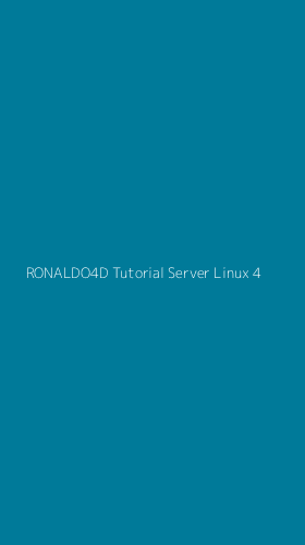 Tampilan Antarmuka Aplikasi Ronaldo4d Tutorial Server Linux - 4