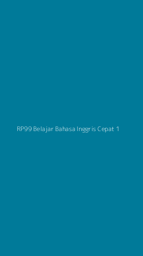 Tampilan Antarmuka Aplikasi Rp99 Belajar Bahasa Inggris Cepat - 1