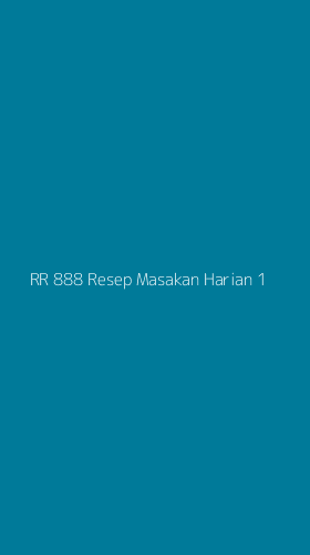Tampilan Antarmuka Aplikasi Rr 888 Resep Masakan Harian - 1