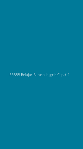 Tampilan Antarmuka Aplikasi Rr888 Belajar Bahasa Inggris Cepat - 1