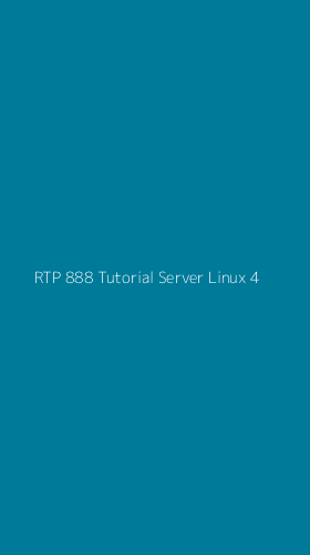 Tampilan Antarmuka Aplikasi Rtp 888 Tutorial Server Linux - 4