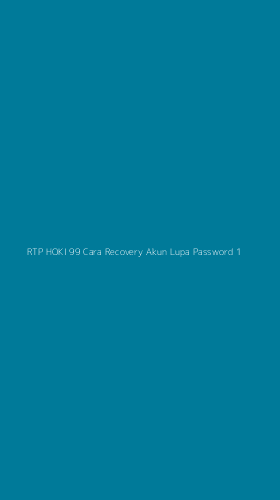 Tampilan Antarmuka Aplikasi Rtp Hoki 99 Cara Recovery Akun Lupa Password - 1