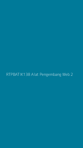Tampilan Antarmuka Aplikasi Rtpbatik138 Alat Pengembang Web - 2