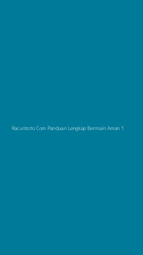 Tampilan Antarmuka Aplikasi Racuntoto Com Panduan Lengkap Bermain Aman - 1