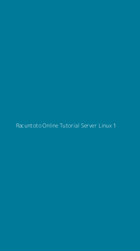 Tampilan Antarmuka Aplikasi Racuntoto Online Tutorial Server Linux - 1