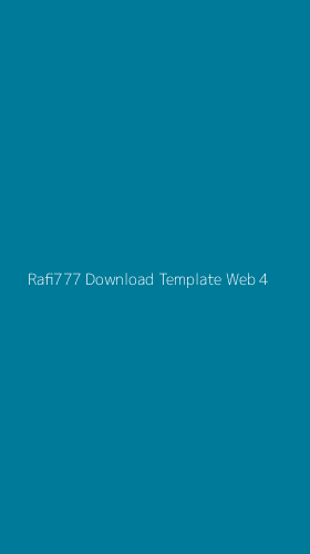 Tampilan Antarmuka Aplikasi Rafi777 Download Template Web - 4