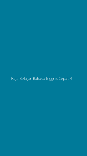 Tampilan Antarmuka Aplikasi Raja Belajar Bahasa Inggris Cepat - 4