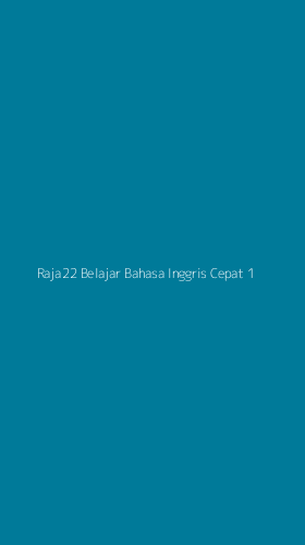 Tampilan Antarmuka Aplikasi Raja22 Belajar Bahasa Inggris Cepat - 1