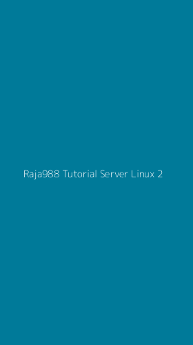 Tampilan Antarmuka Aplikasi Raja988 Tutorial Server Linux - 2