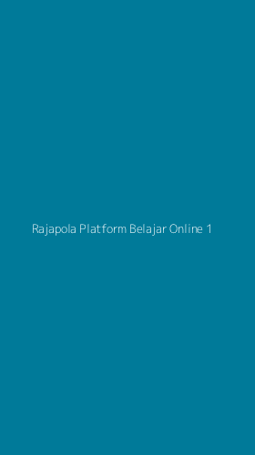 Tampilan Antarmuka Aplikasi Rajapola Platform Belajar Online - 1