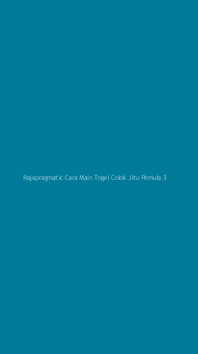 Tampilan Antarmuka Aplikasi Rajapragmatic Cara Main Togel Colok Jitu Pemula - 3