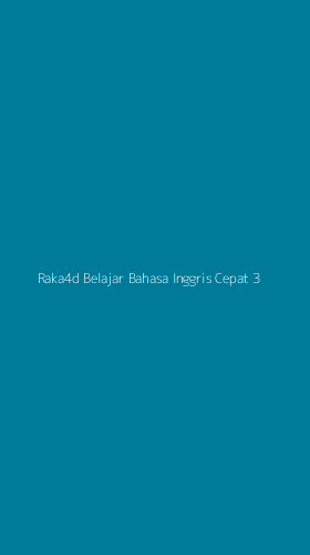 Tampilan Antarmuka Aplikasi Raka4d Belajar Bahasa Inggris Cepat - 3
