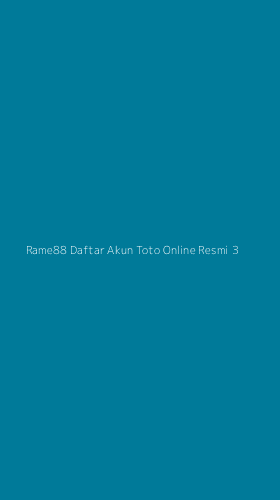 Tampilan Antarmuka Aplikasi Rame88 Daftar Akun Toto Online Resmi - 3