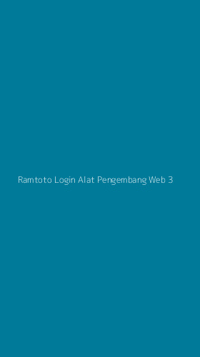 Tampilan Antarmuka Aplikasi Ramtoto Login Alat Pengembang Web - 3