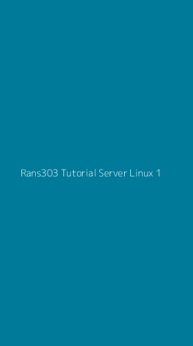 Tampilan Antarmuka Aplikasi Rans303 Tutorial Server Linux - 1