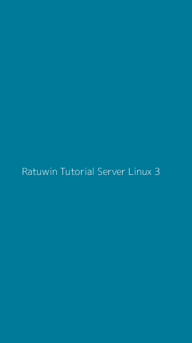 Tampilan Antarmuka Aplikasi Ratuwin Tutorial Server Linux - 3