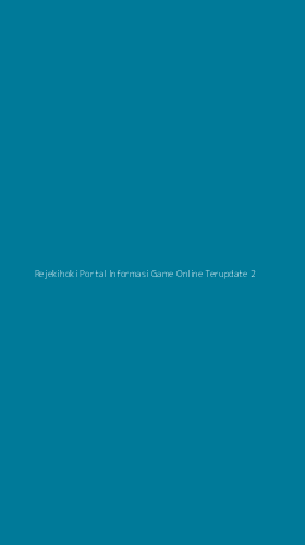 Tampilan Antarmuka Aplikasi Rejekihoki Portal Informasi Game Online Terupdate - 2