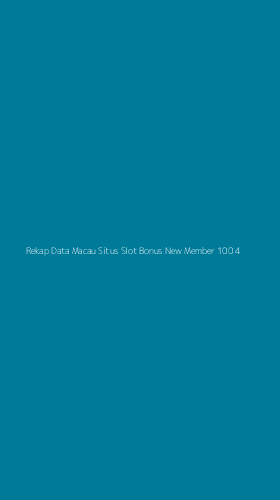 Tampilan Antarmuka Aplikasi Rekap Data Macau Situs Slot Bonus New Member 100 - 4