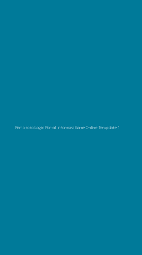 Tampilan Antarmuka Aplikasi Remixtoto Login Portal Informasi Game Online Terupdate - 1