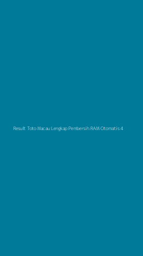 Tampilan Antarmuka Aplikasi Result Toto Macau Lengkap Pembersih Ram Otomatis - 4