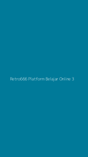 Tampilan Antarmuka Aplikasi Retro666 Platform Belajar Online - 3