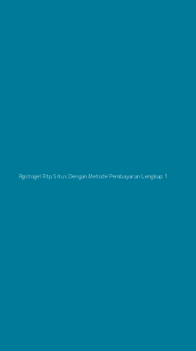 Tampilan Antarmuka Aplikasi Rgotogel Rtp Situs Dengan Metode Pembayaran Lengkap - 1