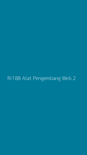 Tampilan Antarmuka Aplikasi Ri188 Alat Pengembang Web - 2