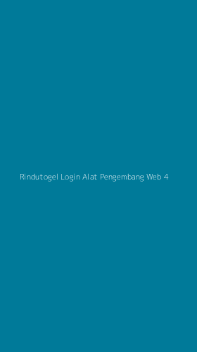 Tampilan Antarmuka Aplikasi Rindutogel Login Alat Pengembang Web - 4