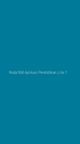 Tampilan Antarmuka Aplikasi Roda168 Aplikasi Pendidikan Lite - 1