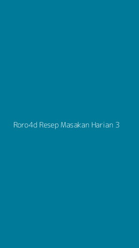 Tampilan Antarmuka Aplikasi Roro4d Resep Masakan Harian - 3