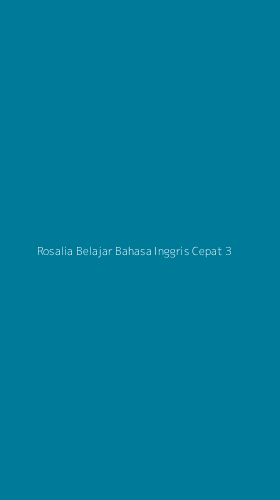 Tampilan Antarmuka Aplikasi Rosalia Belajar Bahasa Inggris Cepat - 3
