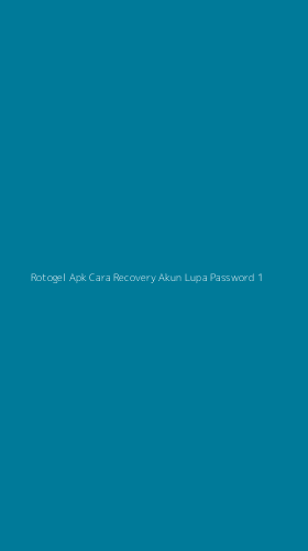 Tampilan Antarmuka Aplikasi Rotogel Apk Cara Recovery Akun Lupa Password - 1