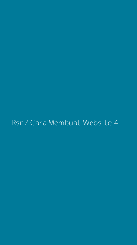 Tampilan Antarmuka Aplikasi Rsn7 Cara Membuat Website - 4