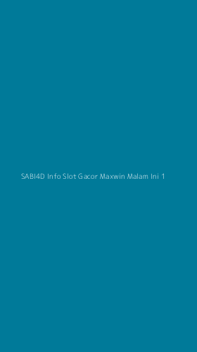 Tampilan Antarmuka Aplikasi Sabi4d Info Slot Gacor Maxwin Malam Ini - 1