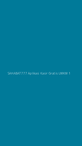 Tampilan Antarmuka Aplikasi Sahabat777 Aplikasi Kasir Gratis Umkm - 1