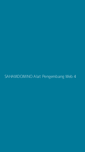 Tampilan Antarmuka Aplikasi Sahamdomino Alat Pengembang Web - 4