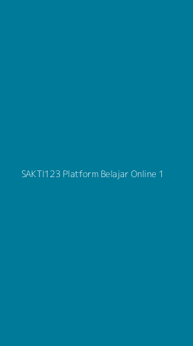 Tampilan Antarmuka Aplikasi Sakti123 Platform Belajar Online - 1