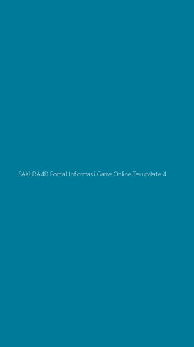 Tampilan Antarmuka Aplikasi Sakura4d Portal Informasi Game Online Terupdate - 4