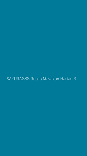 Tampilan Antarmuka Aplikasi Sakura888 Resep Masakan Harian - 3
